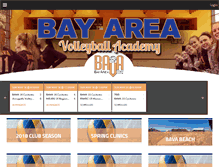 Tablet Screenshot of bayvolleyball.com